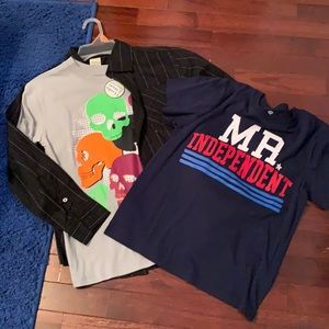Bundle of boys shirts
